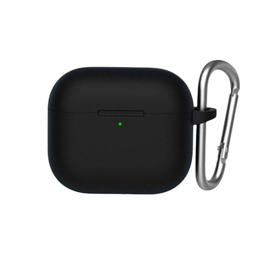 Чехол Blueo Liquid Silicone Case + Carbine для Apple AirPods 3 Black Чехол Blueo Liquid Silicone Case + Carbine для Apple AirPods 3 Black