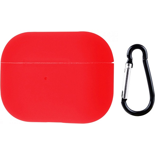 Чехол Silicone Case + Carabine для Apple AirPods Pro 2 Red